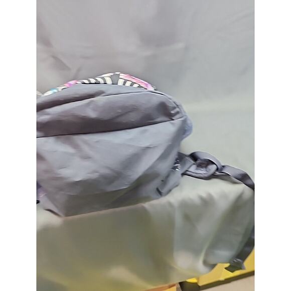 adidas Backpack Purple Checkers Graffiti Womens 2 Pockets - Picture 10 of 10